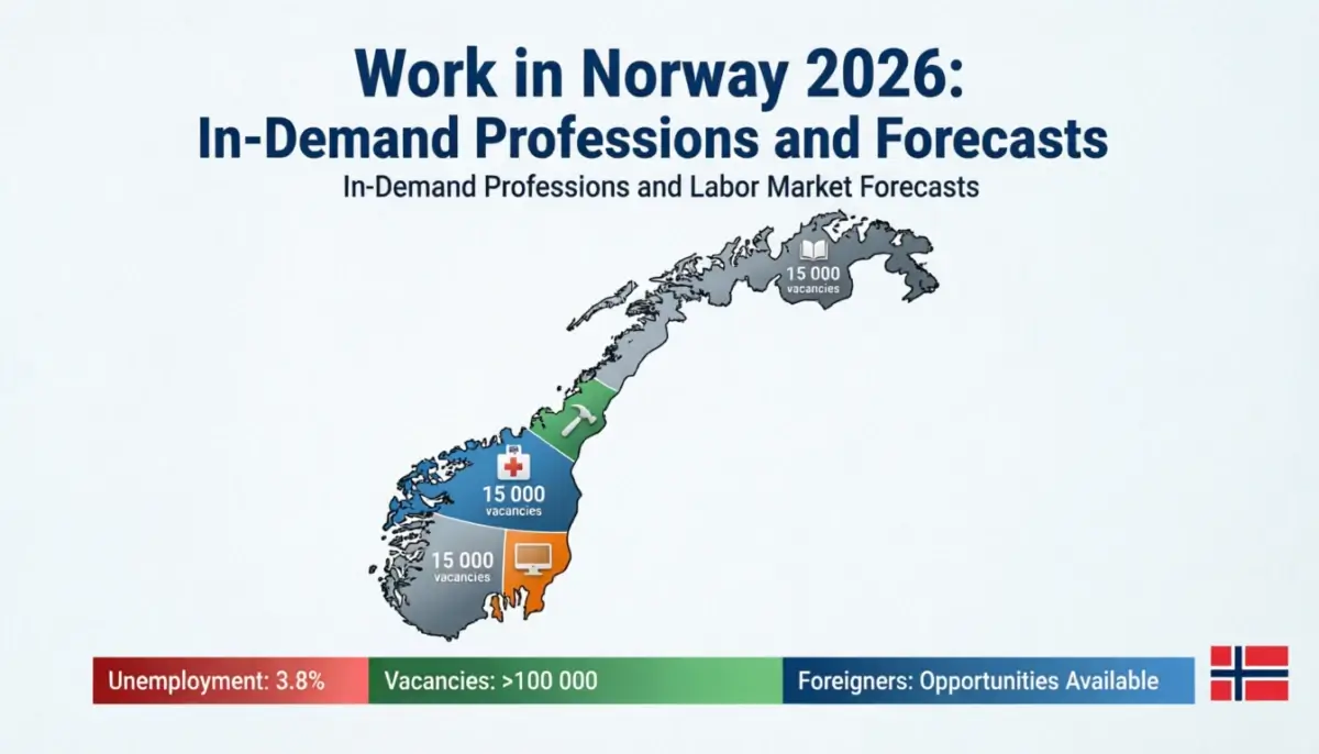 Работа в Норвегии 2026: дефицитные профессии и прогнозы